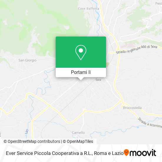 Mappa Ever Service Piccola Cooperativa a R.L.