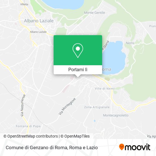 Mappa Comune di Genzano di Roma