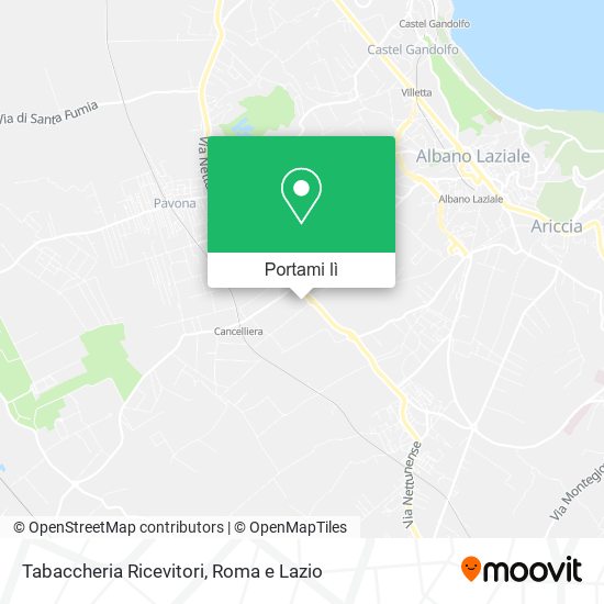 Mappa Tabaccheria Ricevitori