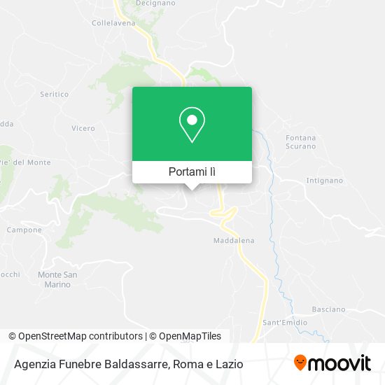 Mappa Agenzia Funebre Baldassarre