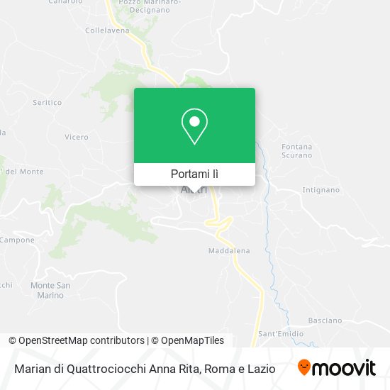 Mappa Marian di Quattrociocchi Anna Rita