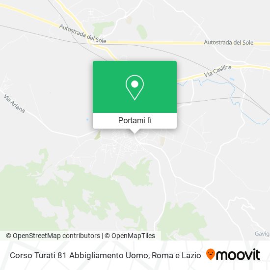 Mappa Corso Turati 81 Abbigliamento Uomo