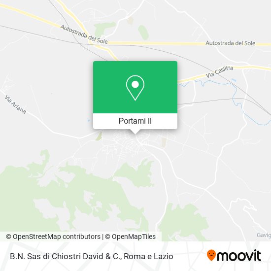 Mappa B.N. Sas di Chiostri David & C.