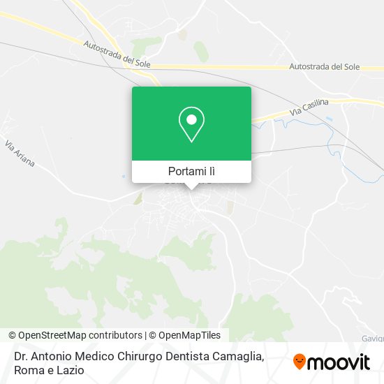 Mappa Dr. Antonio Medico Chirurgo Dentista Camaglia