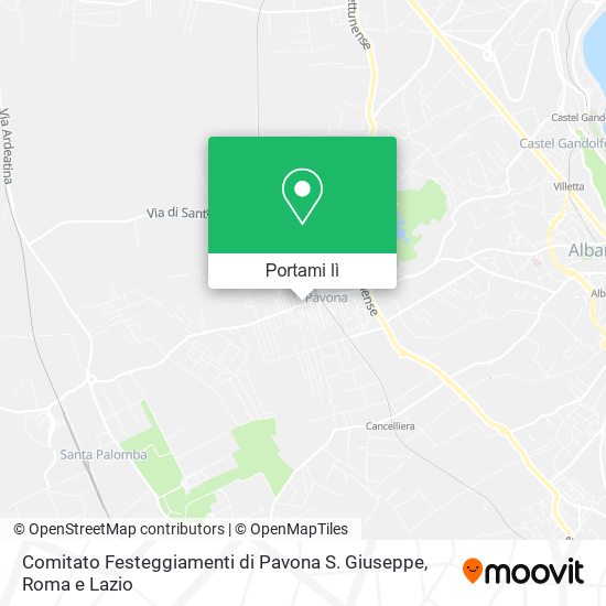Mappa Comitato Festeggiamenti di Pavona S. Giuseppe