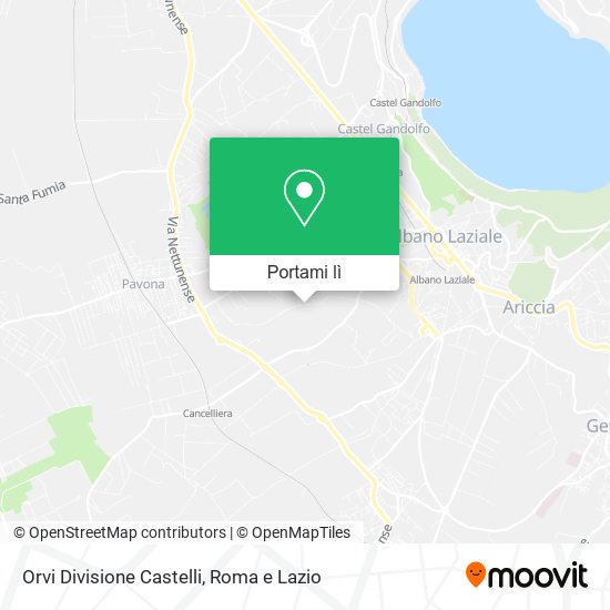 Mappa Orvi Divisione Castelli