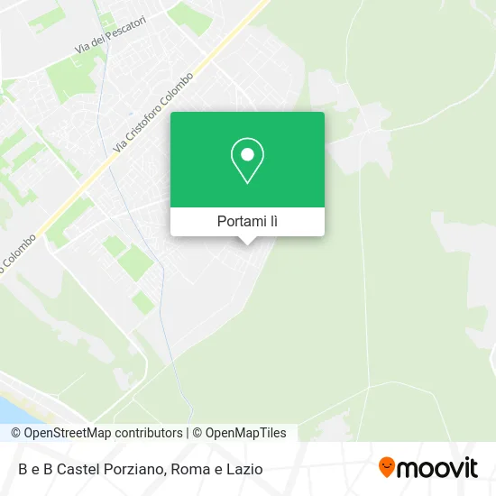 Mappa B e B Castel Porziano