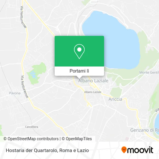 Mappa Hostaria der Quartarolo