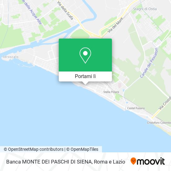 Mappa Banca MONTE DEI PASCHI DI SIENA