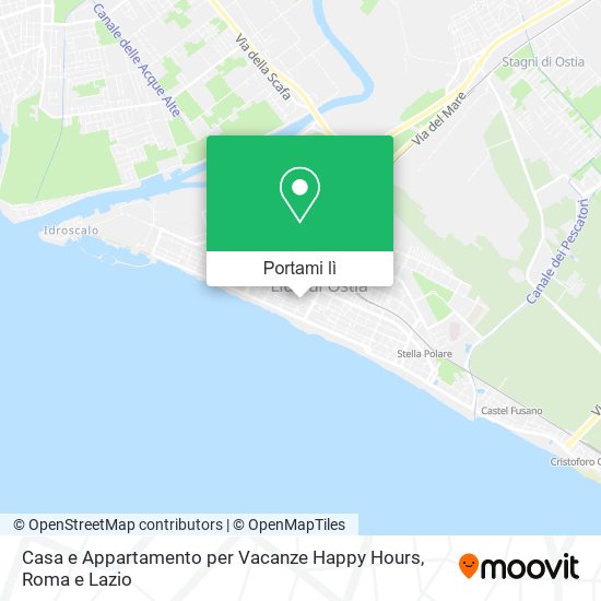 Mappa Casa e Appartamento per Vacanze Happy Hours