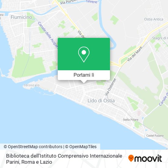 Mappa Biblioteca dell'Istituto Comprensivo Internazionale Parini