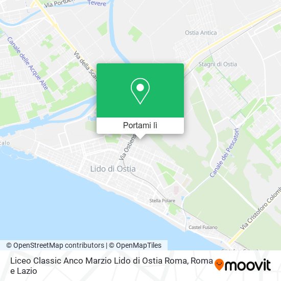 Mappa Liceo Classic Anco Marzio Lido di Ostia Roma