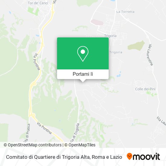 Mappa Comitato di Quartiere di Trigoria Alta