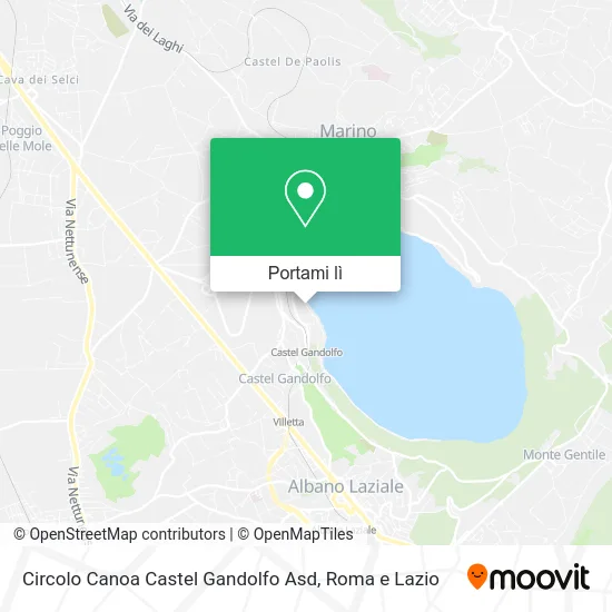 Mappa Circolo Canoa Castel Gandolfo Asd