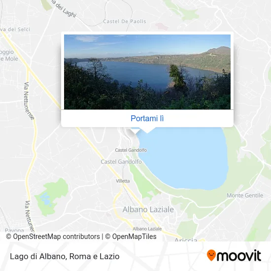 Mappa Lago di Albano