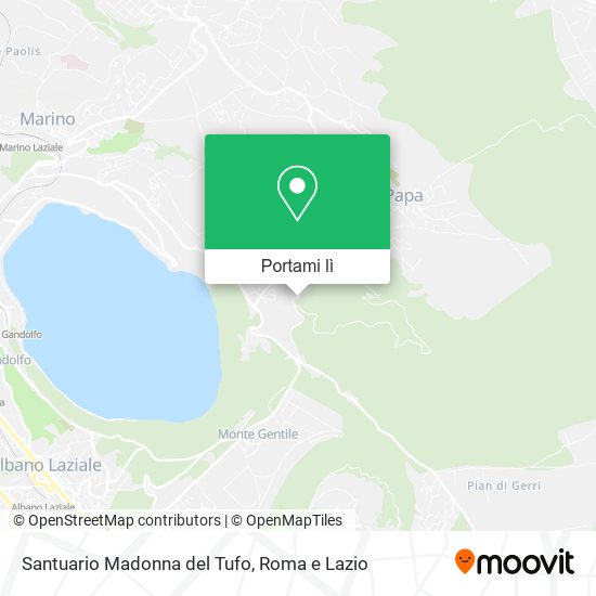 Mappa Santuario Madonna del Tufo