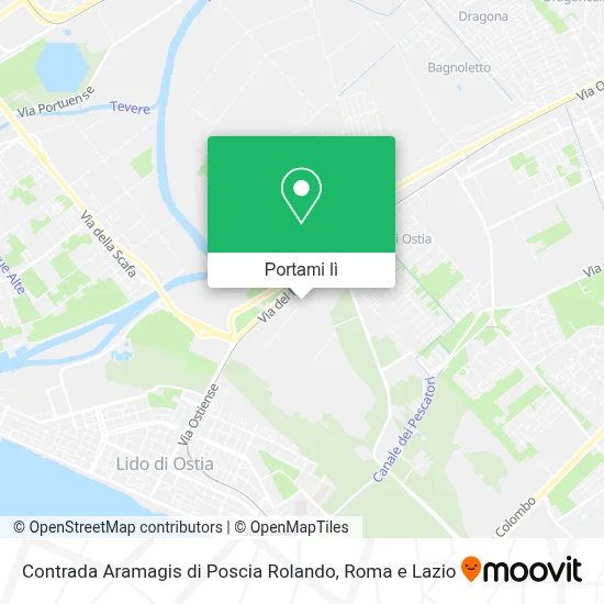 Mappa Contrada Aramagis di Poscia Rolando