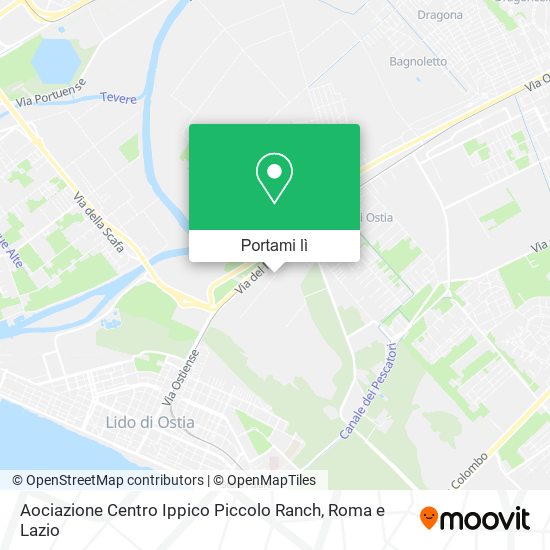 Mappa Aociazione Centro Ippico Piccolo Ranch