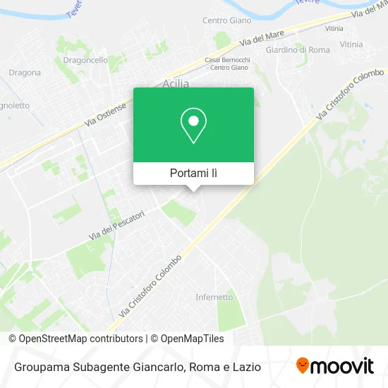 Mappa Groupama Subagente Giancarlo