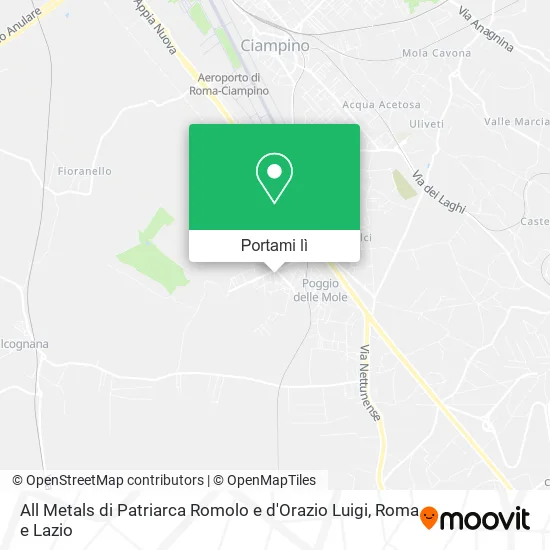 Mappa All Metals di Patriarca Romolo e d'Orazio Luigi