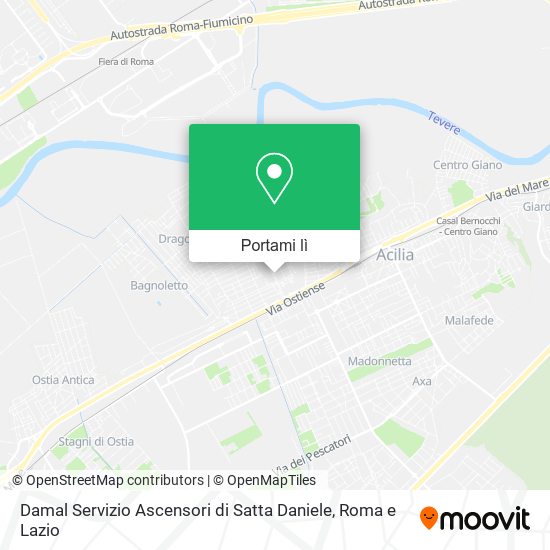 Mappa Damal Servizio Ascensori di Satta Daniele