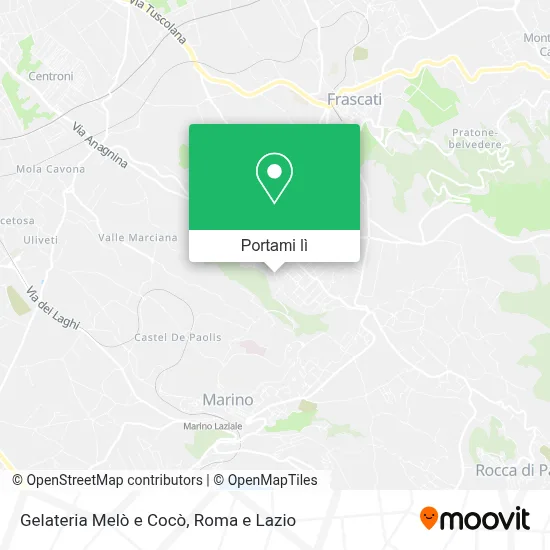 Mappa Gelateria Melò e Cocò