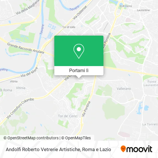 Mappa Andolfi Roberto Vetrerie Artistiche