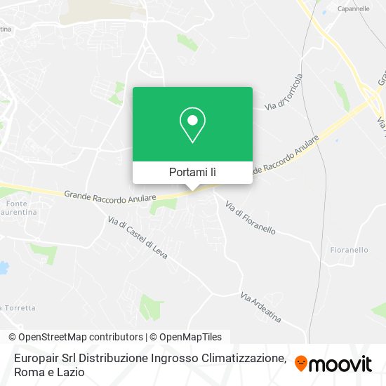 Mappa Europair Srl Distribuzione Ingrosso Climatizzazione