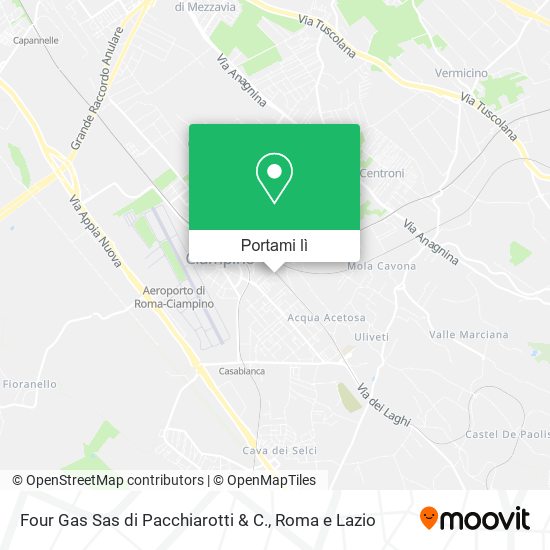Mappa Four Gas Sas di Pacchiarotti & C.