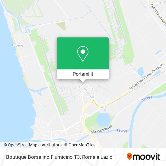 Mappa Boutique Borsalino Fiumicino T3
