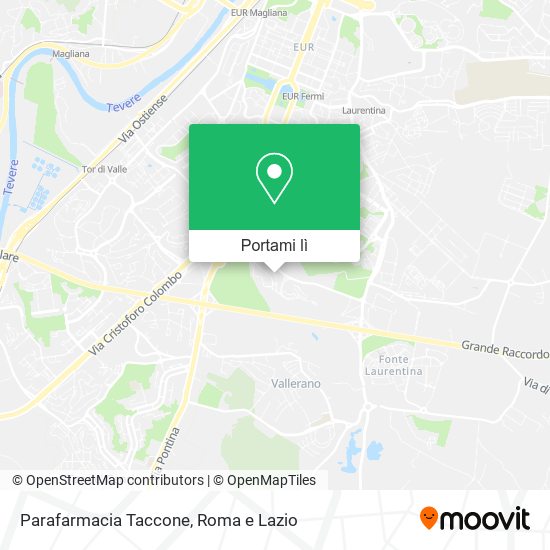 Mappa Parafarmacia Taccone