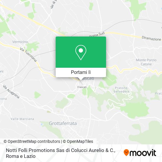Mappa Notti Folli Promotions Sas di Colucci Aurelio & C.
