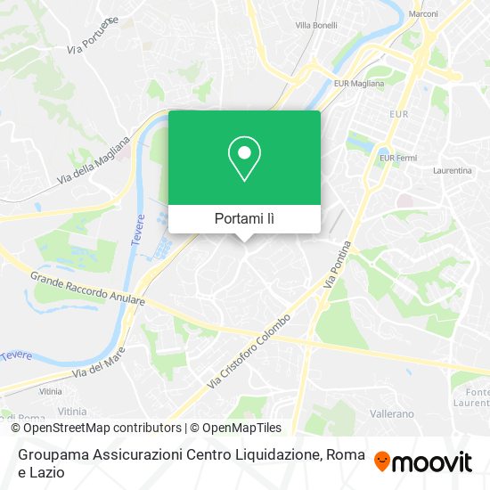 Mappa Groupama Assicurazioni Centro Liquidazione