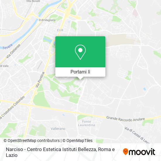 Mappa Narciso - Centro Estetica Istituti Bellezza