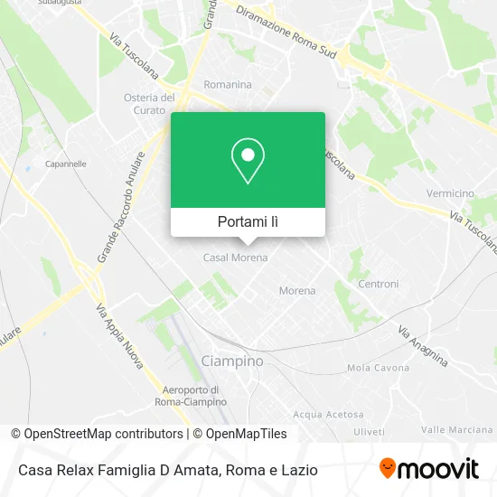 Mappa Casa Relax Famiglia D Amata