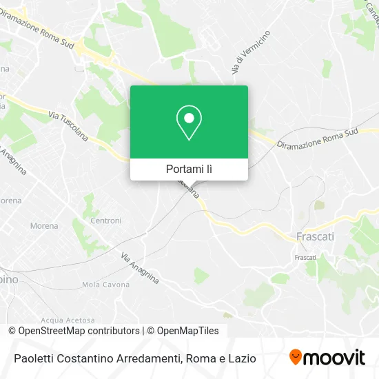Mappa Paoletti Costantino Arredamenti