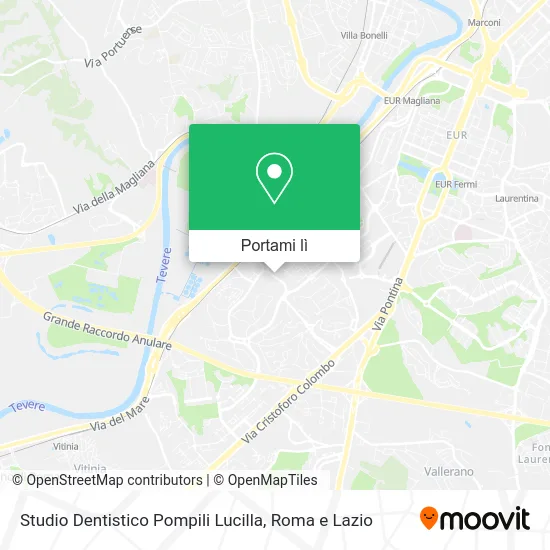 Mappa Studio Dentistico Pompili Lucilla