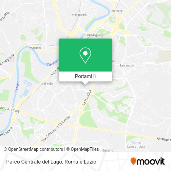Mappa Parco Centrale del Lago