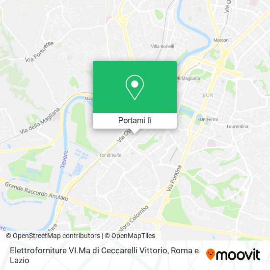 Mappa Elettroforniture VI.Ma di Ceccarelli Vittorio