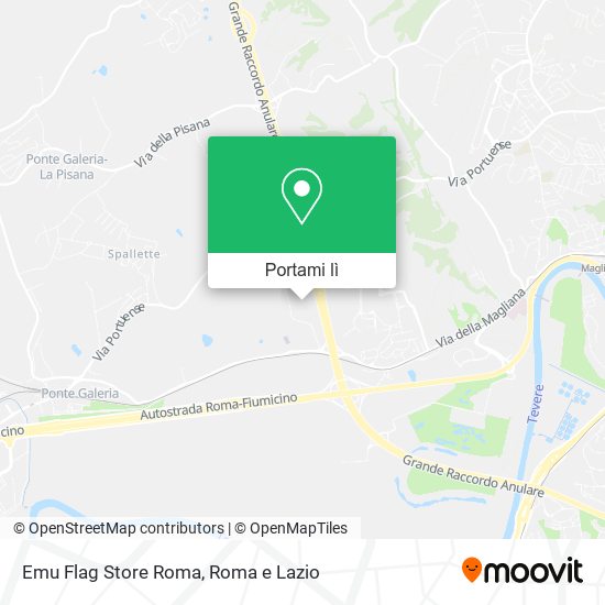 Mappa Emu Flag Store Roma