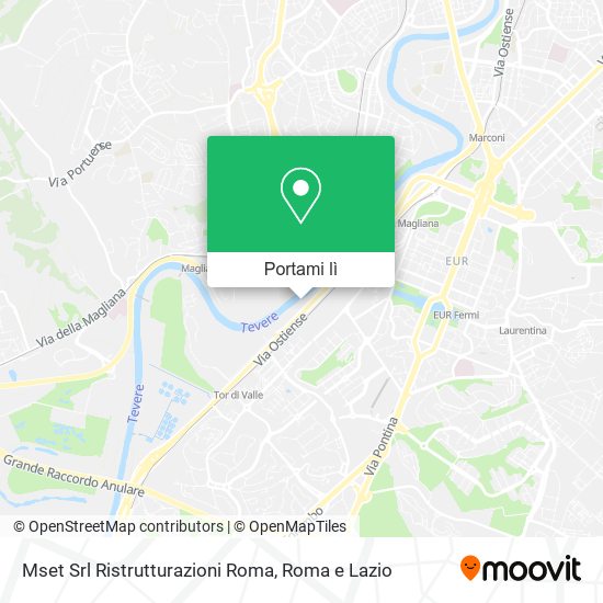 Mappa Mset Srl Ristrutturazioni Roma