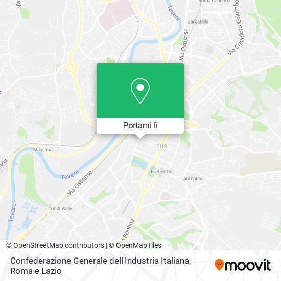 Mappa Confederazione Generale dell'Industria Italiana
