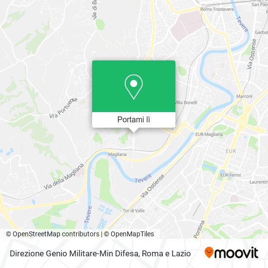 Mappa Direzione Genio Militare-Min Difesa