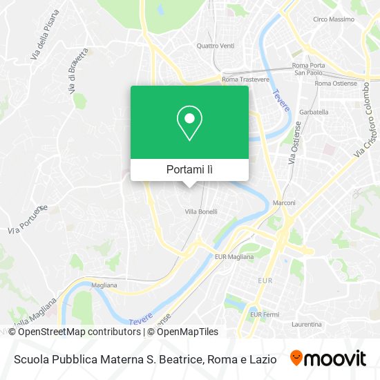 Mappa Scuola Pubblica Materna S. Beatrice