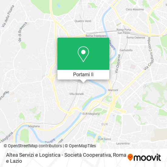 Mappa Altea Servizi e Logistica - Società Cooperativa