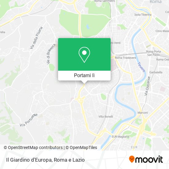 Mappa Il Giardino d'Europa