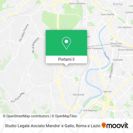 Mappa Studio Legale Aociato Mandre' e Gallo