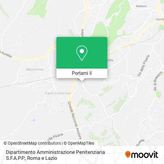 Mappa Dipartimento Amministrazione Penitenziaria S.F.A.P.P.