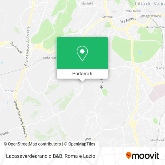 Mappa Lacasaverdearancio B&B