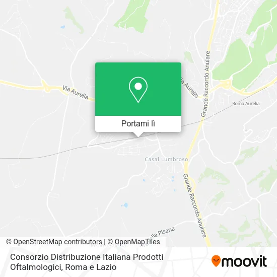 Mappa Consorzio Distribuzione Italiana Prodotti Oftalmologici